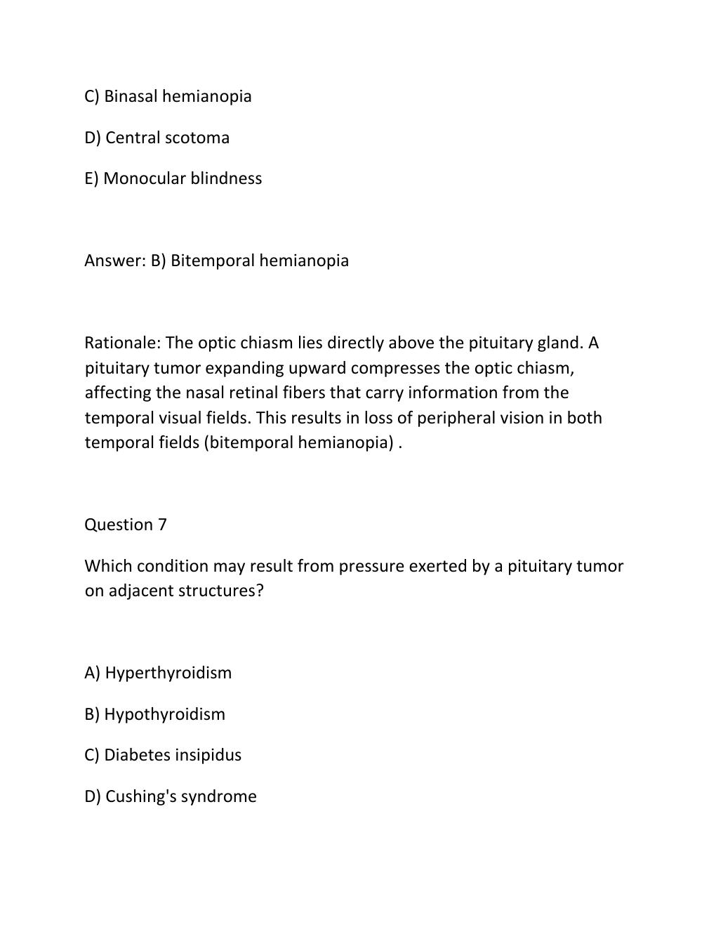 Preview page 7 of NURS 5315 ENDOCRINE PRACTICE TEST BANK Advanced Pathophysiology