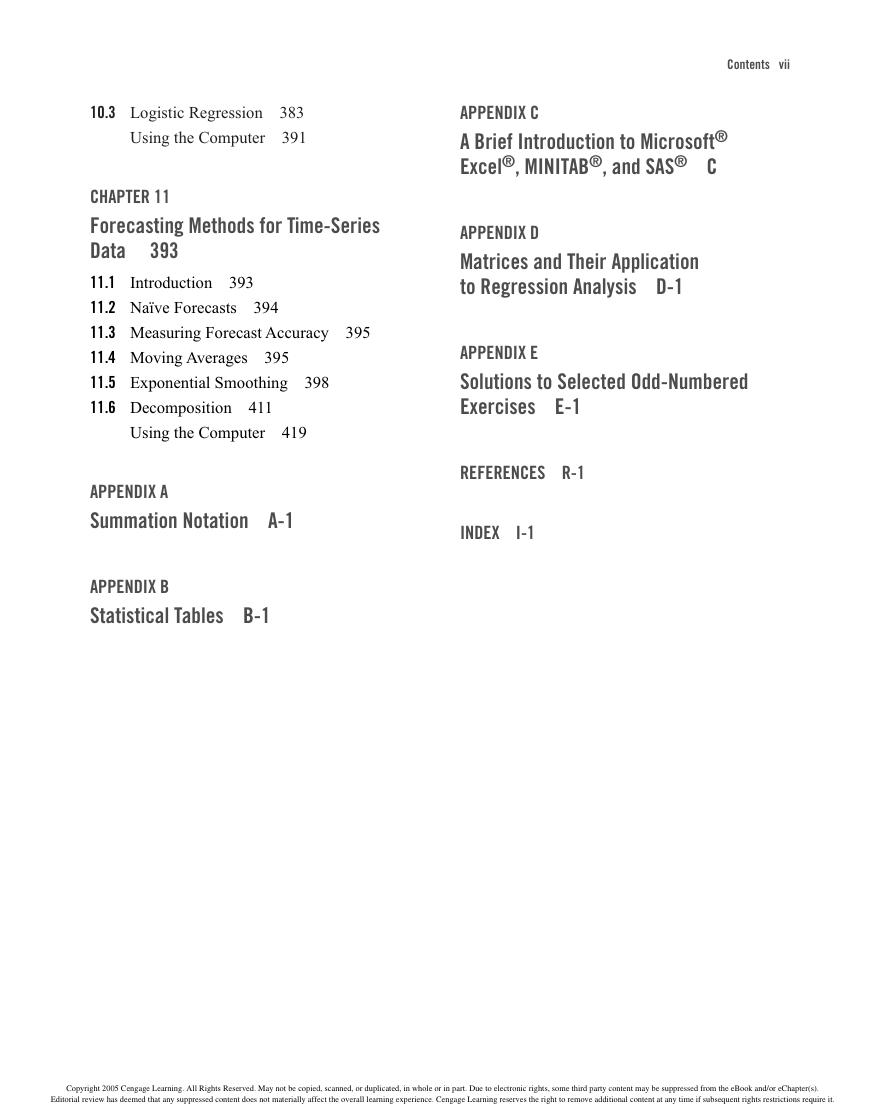 Preview page 9 of Applied Regression Analysis A Second Course in Business and Economic Statistics 4th Edition By Dielman