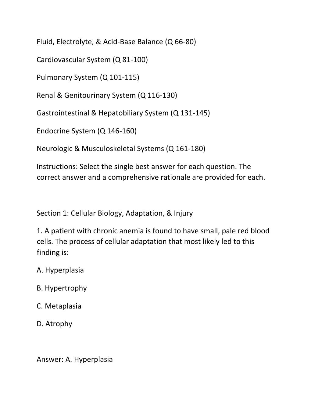 Preview page 2 of NURS 6202 Advanced Pathophysiology – Complete Practice Test Bank Exam Overview....