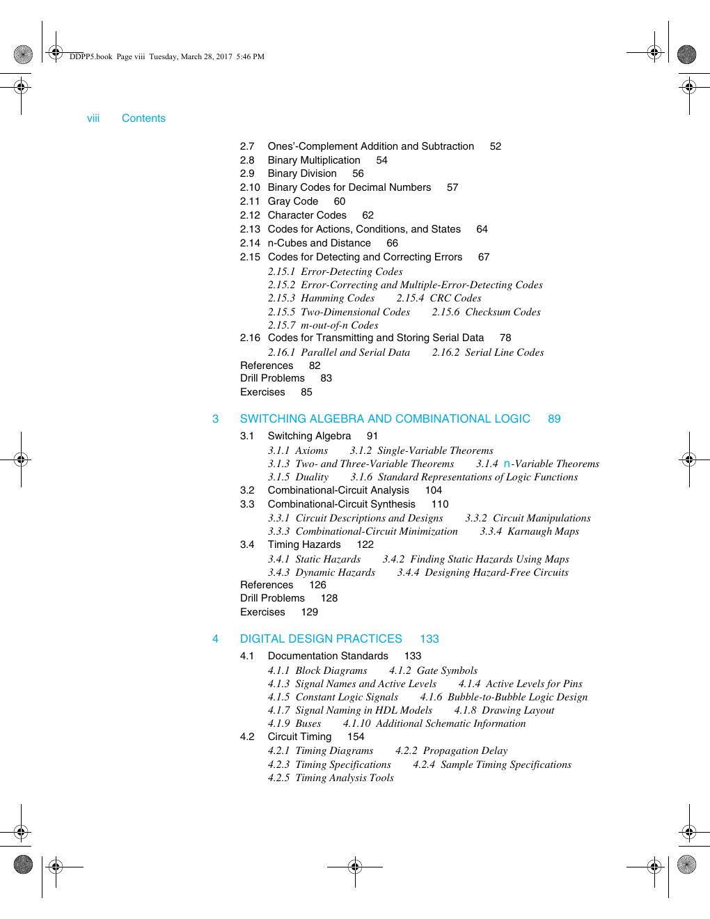 Preview page 8 of Digital Design Principles and Practices 5th Edition By John Wakerly