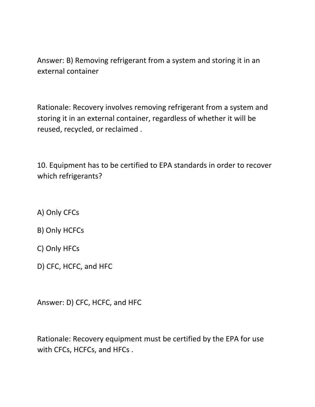 Preview page 7 of SkillCat EPA 608 Exam Practice Test 300 Questions with Verified Answers