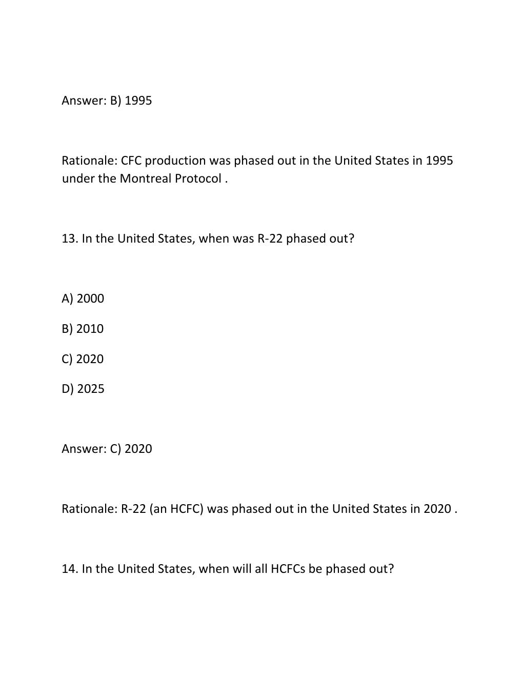 Preview page 9 of SkillCat EPA 608 Exam Practice Test 300 Questions with Verified Answers
