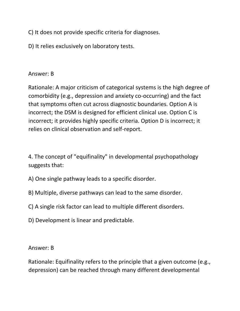 Preview page 3 of PSY 659 Midterm Study Guide — 200 Practice Questions with Verified Answers & Rationales.