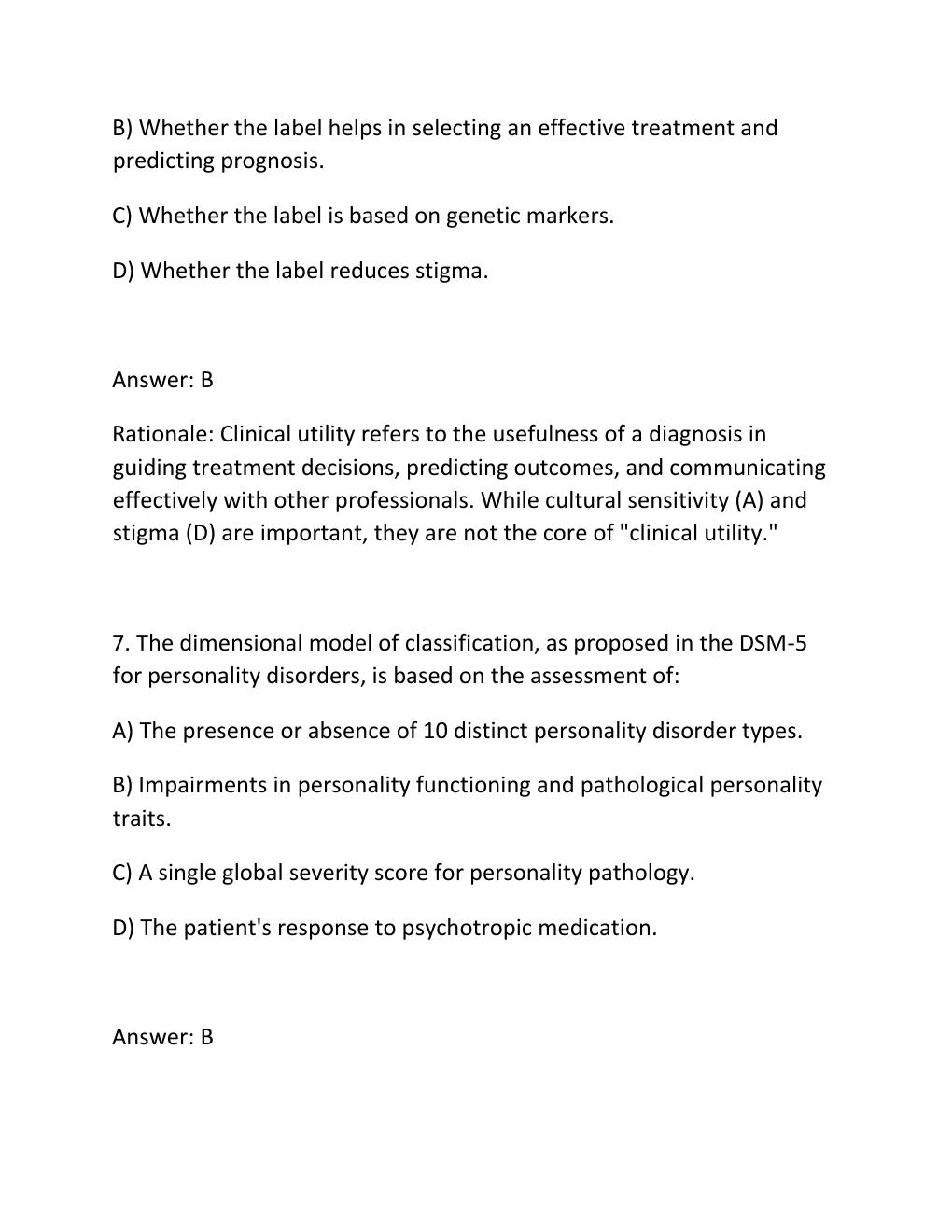 Preview page 5 of PSY 659 Midterm Study Guide — 200 Practice Questions with Verified Answers & Rationales.