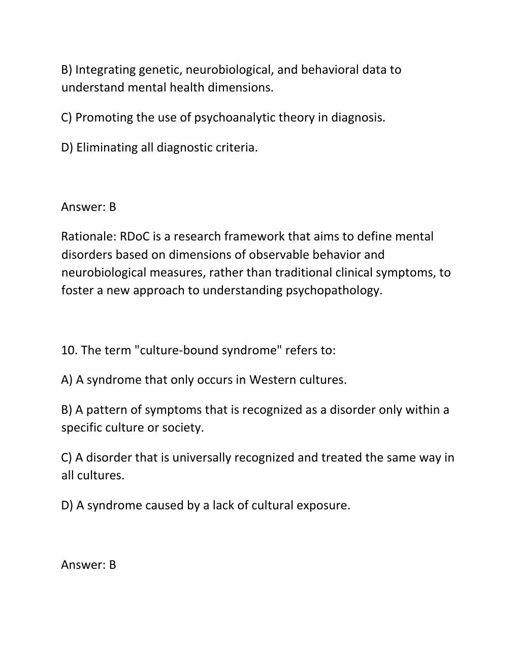 Preview page 7 of PSY 659 Midterm Study Guide — 200 Practice Questions with Verified Answers & Rationales.