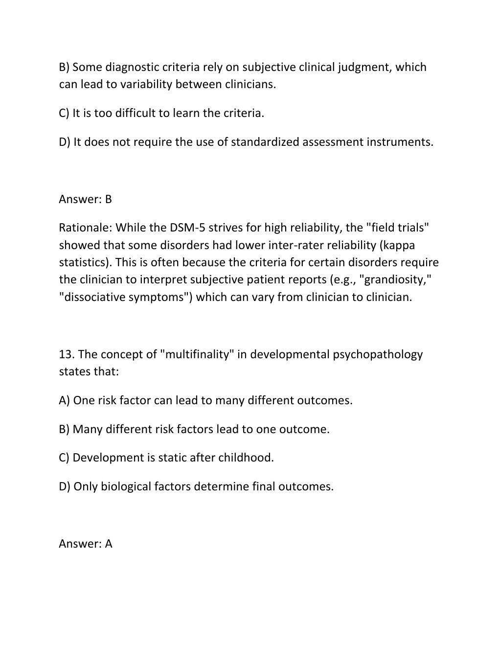 Preview page 9 of PSY 659 Midterm Study Guide — 200 Practice Questions with Verified Answers & Rationales.