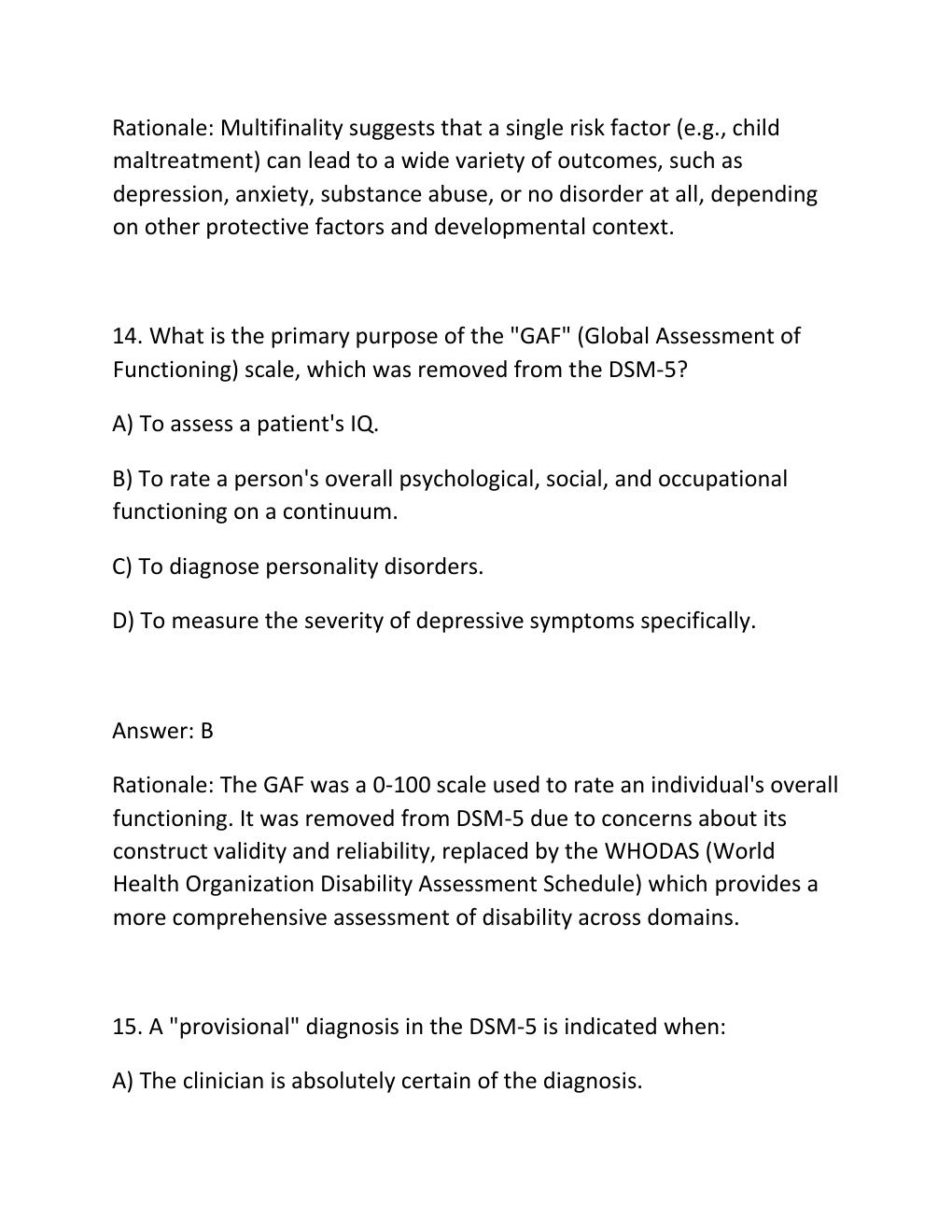 Preview page 10 of PSY 659 Midterm Study Guide — 200 Practice Questions with Verified Answers & Rationales.