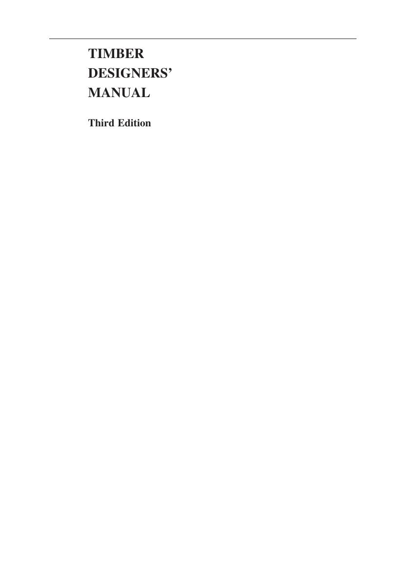 Preview page 2 of Timber Designers Manual 3rd Edition BY E. C. Ozelton, J. A. Baird