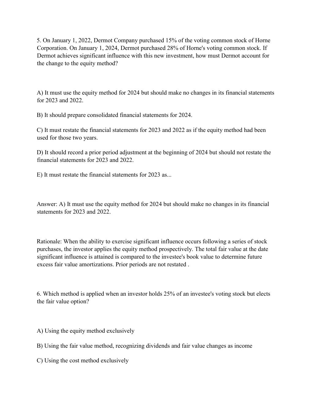 Preview page 4 of Test Bank for Advanced Accounting, 15th Edition Hoyle, Schaefer & Doupnik – Complete.