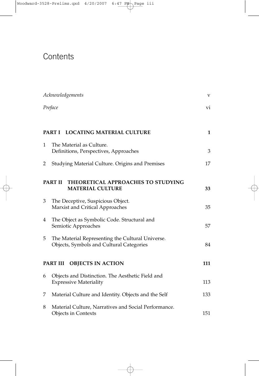 Preview page 4 of Understanding Material Culture By Ian Woodward