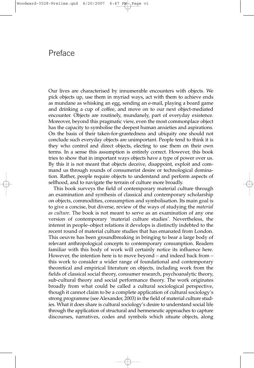 Preview page 7 of Understanding Material Culture By Ian Woodward