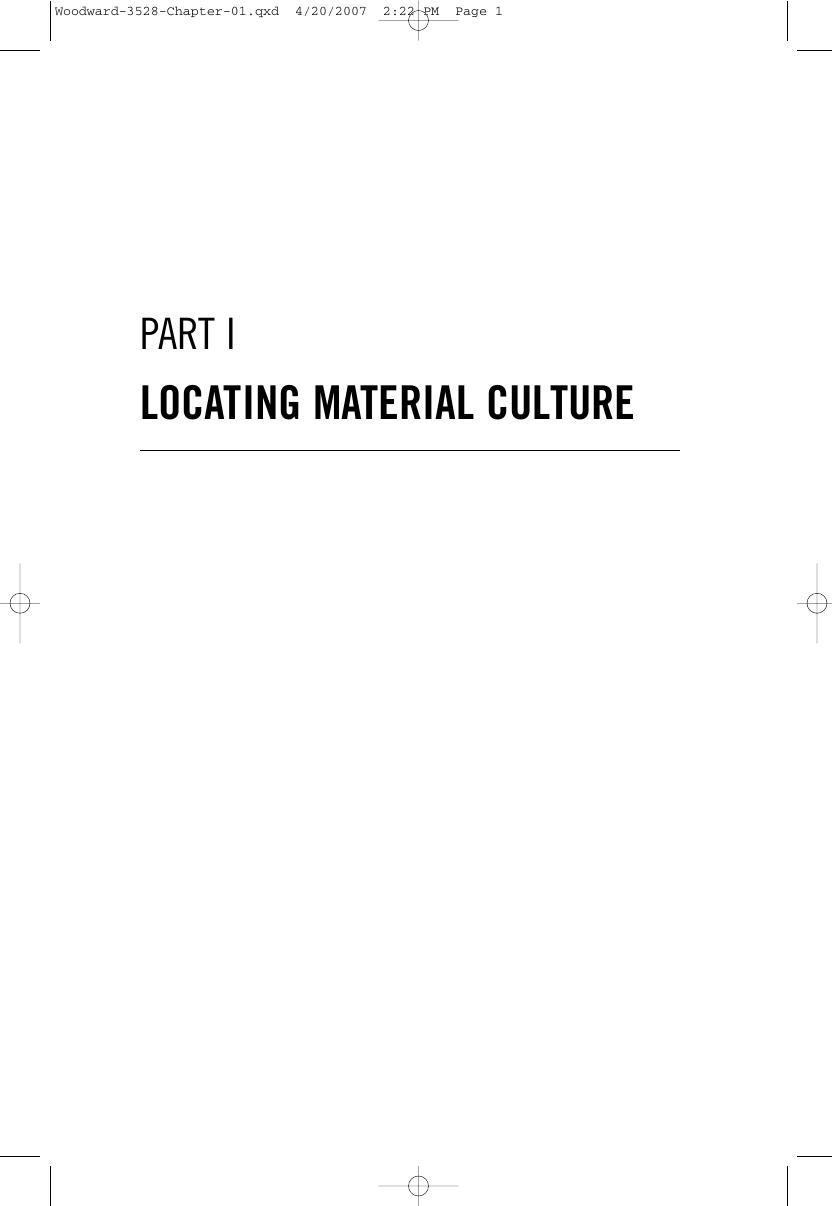 Preview page 10 of Understanding Material Culture By Ian Woodward