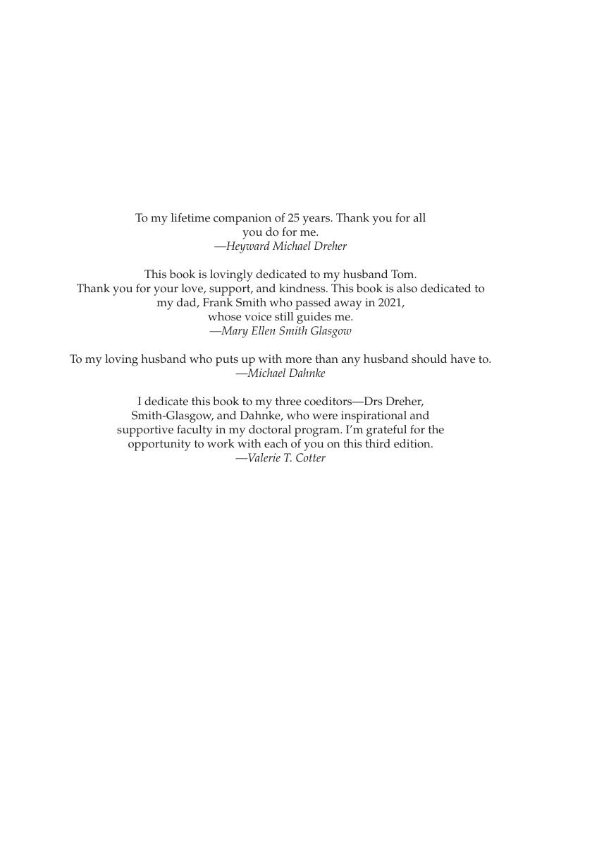Preview page 9 of DNP Role Development for Doctoral Advanced Nursing Practice 3rd Edition By Michael Dreher, Mary Ellen Smith Glasgow, Mic