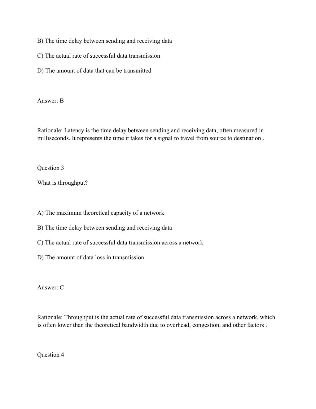 Preview page 2 of Test Bank for WGU D413 Telecommunications & Wireless Communications Objective Assessment,....