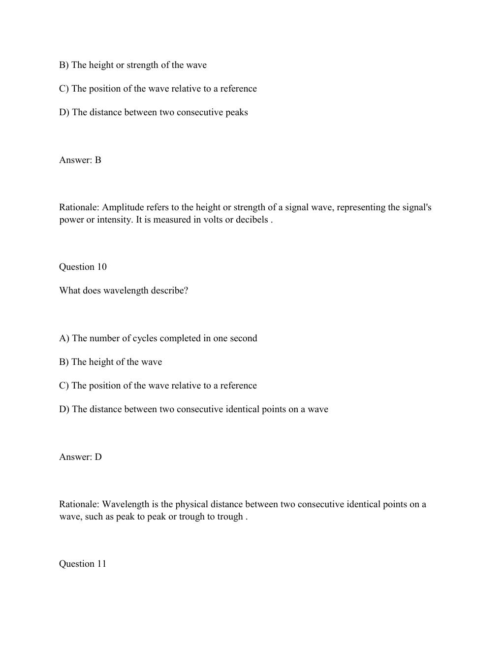 Preview page 6 of Test Bank for WGU D413 Telecommunications & Wireless Communications Objective Assessment,....