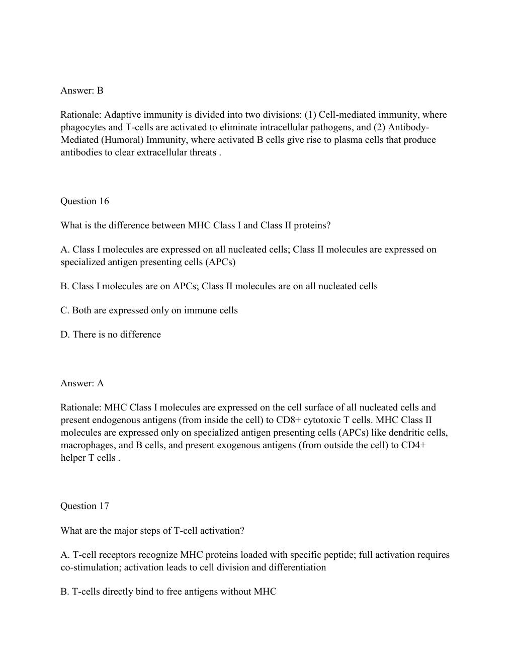 Preview page 9 of UBC BIOL 155 Spring Final Exam Complete Practice Test Bank