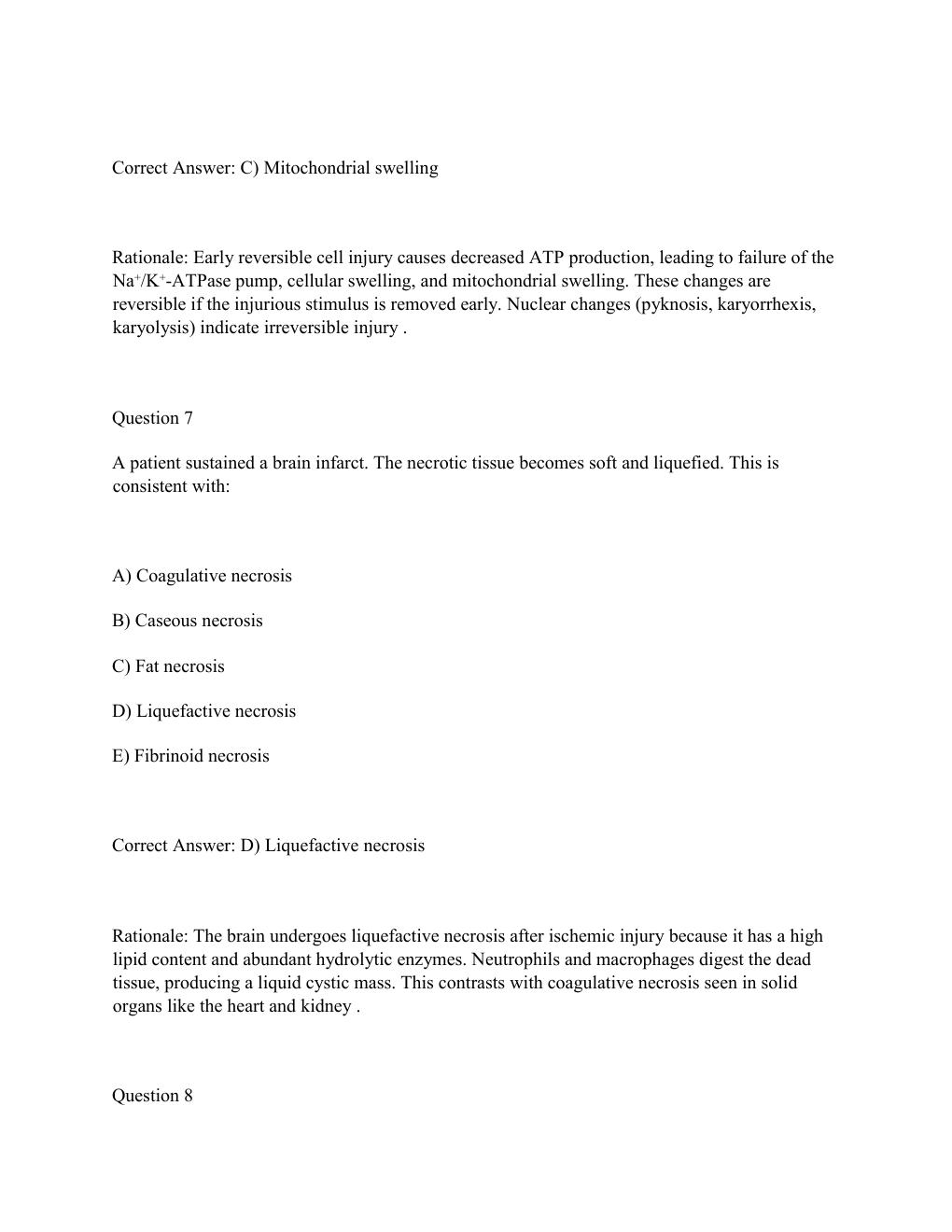 Preview page 5 of WGU D115 ADVANCED PATHOPHYSIOLOGY Complete OA Prep Test Bank