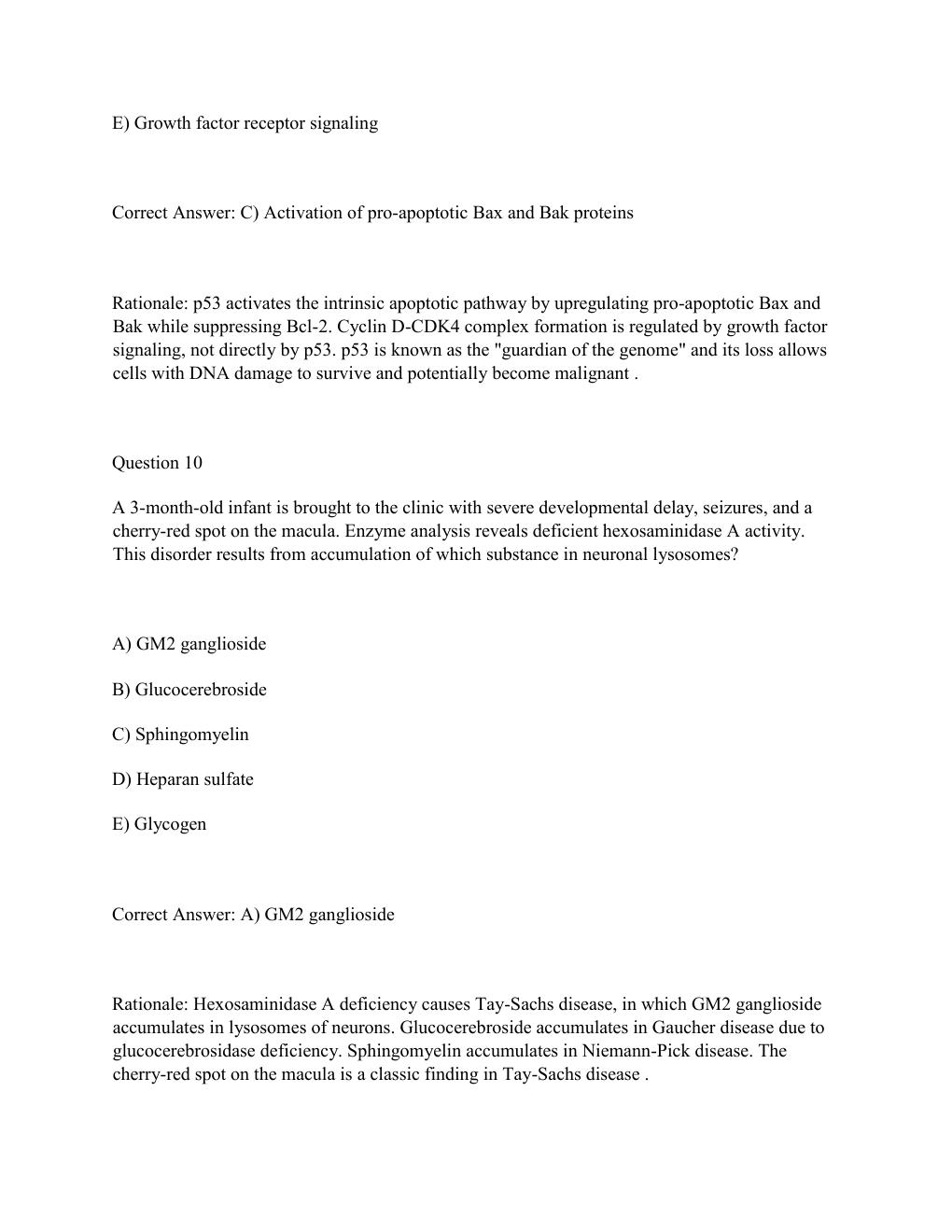 Preview page 7 of WGU D115 ADVANCED PATHOPHYSIOLOGY Complete OA Prep Test Bank