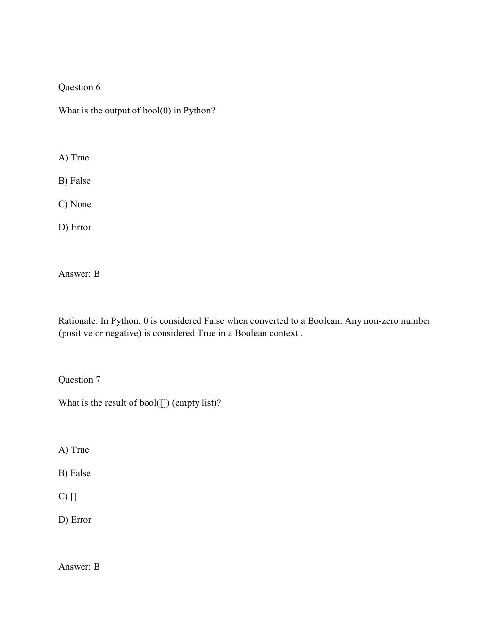 Preview page 4 of WGU E010 OBJECTIVE ASSESSMENT 2 Foundations of Programming (Python) Complete