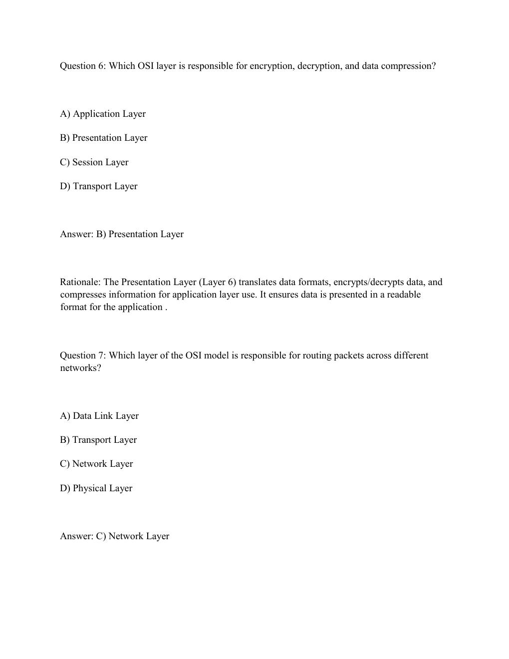 Preview page 4 of WGU D413 TELECOMMUNICATIONS & WIRELESS COMMUNICATIONS Complete Practice Test Bank .