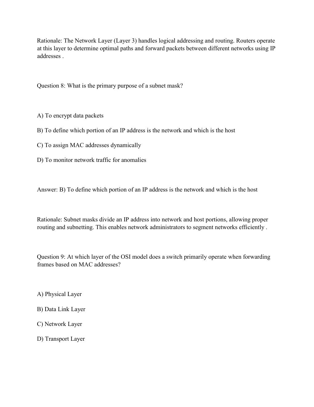 Preview page 5 of WGU D413 TELECOMMUNICATIONS & WIRELESS COMMUNICATIONS Complete Practice Test Bank .