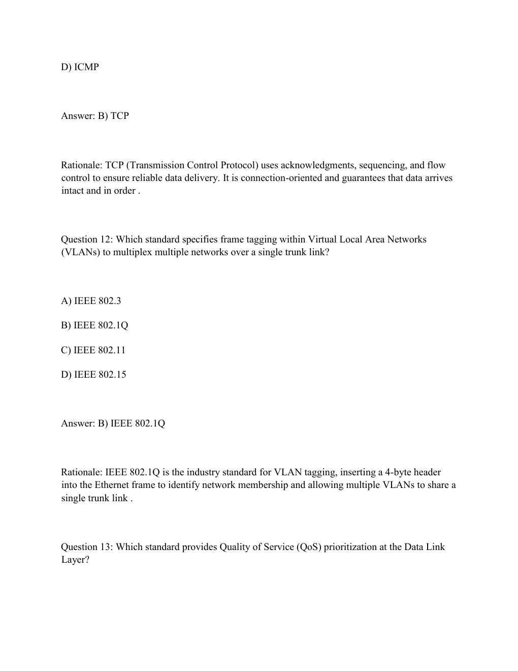 Preview page 7 of WGU D413 TELECOMMUNICATIONS & WIRELESS COMMUNICATIONS Complete Practice Test Bank .