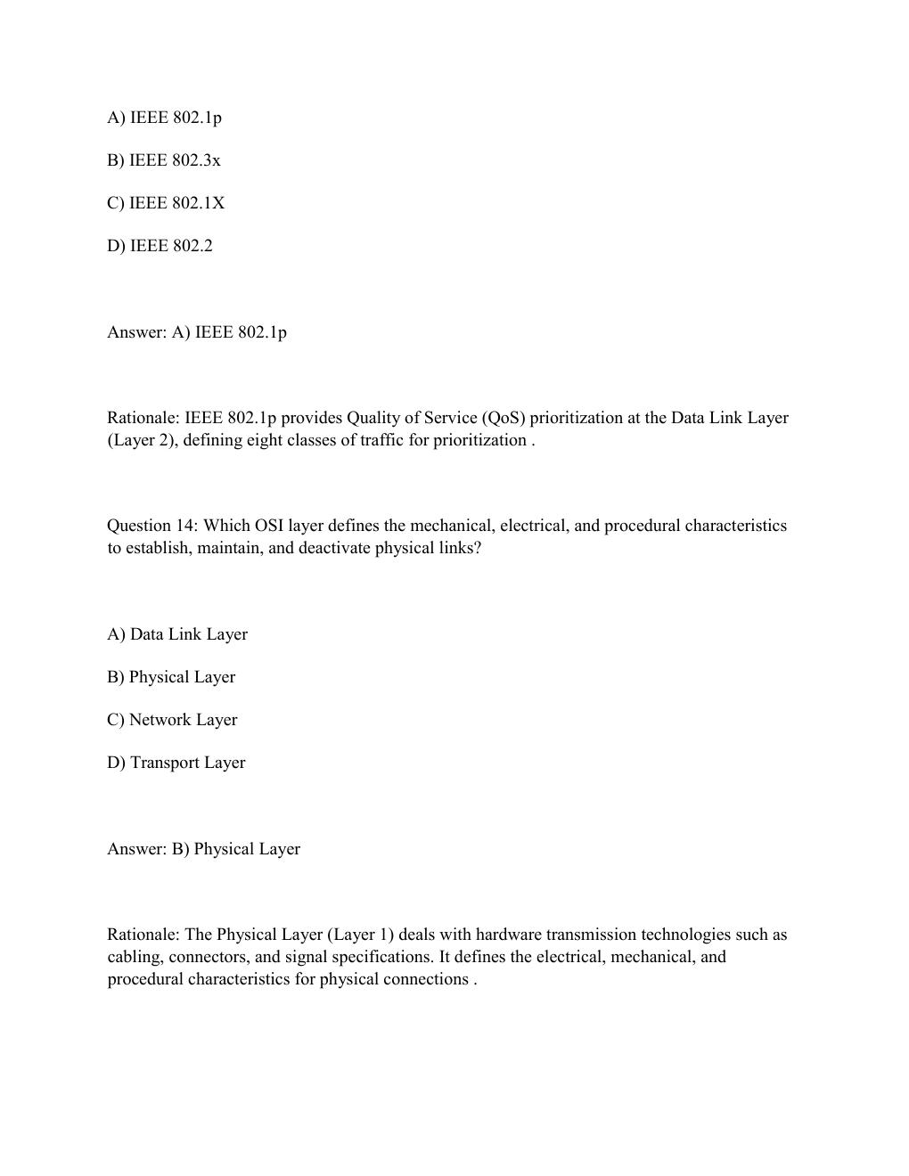 Preview page 8 of WGU D413 TELECOMMUNICATIONS & WIRELESS COMMUNICATIONS Complete Practice Test Bank .