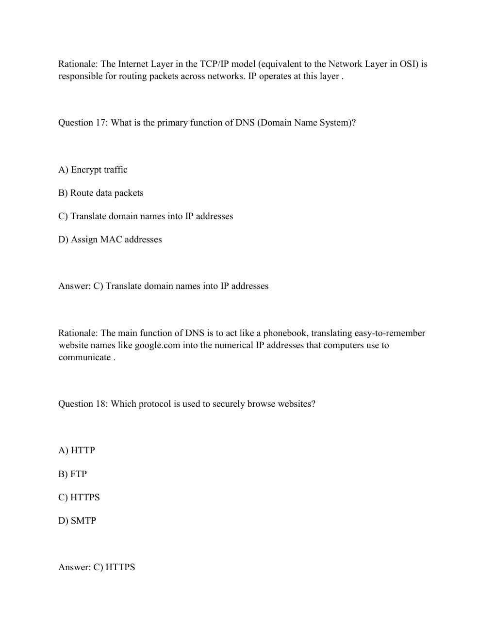 Preview page 10 of WGU D413 TELECOMMUNICATIONS & WIRELESS COMMUNICATIONS Complete Practice Test Bank .
