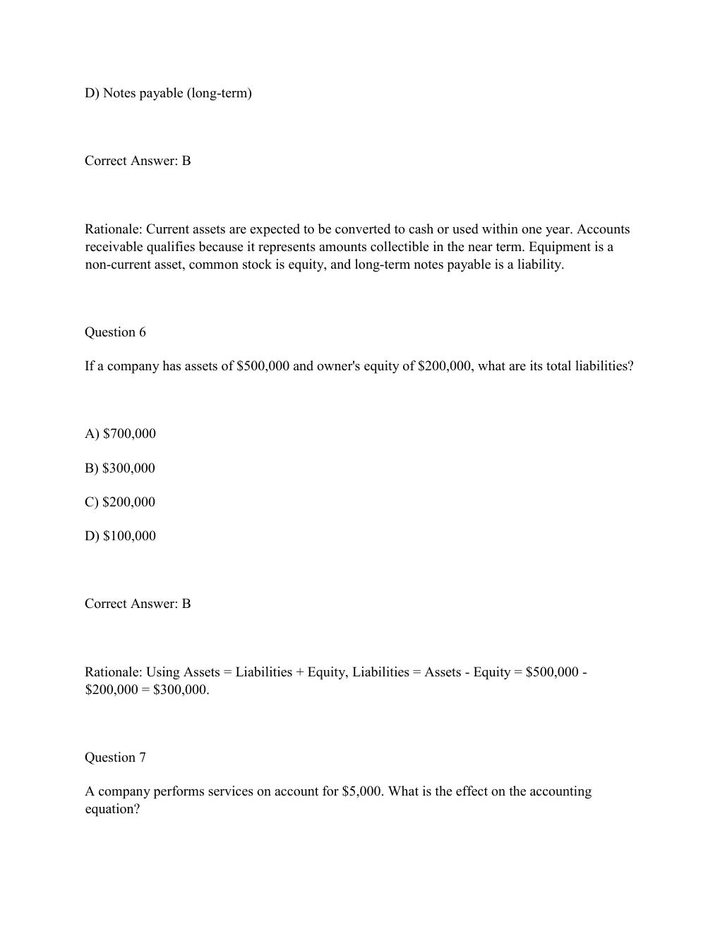 Preview page 4 of WGU D774 INTRODUCTION TO BUSINESS ACCOUNTING Complete Practice Test Bank