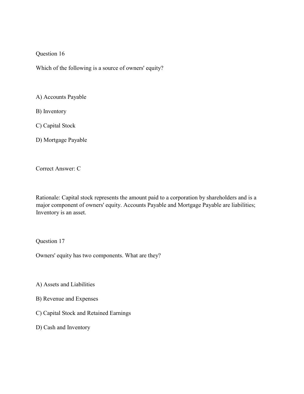 Preview page 10 of WGU D774 INTRODUCTION TO BUSINESS ACCOUNTING Complete Practice Test Bank