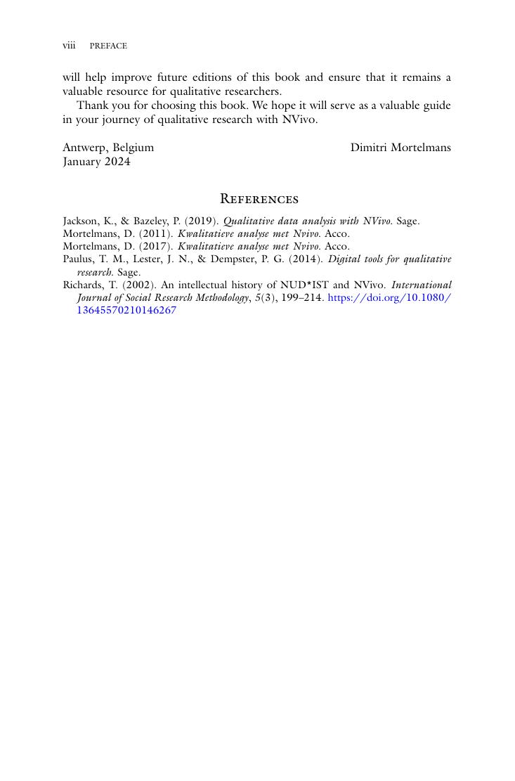 Preview page 9 of Doing Qualitative Data Analysis with NVivo By Dimitri Mortelmans