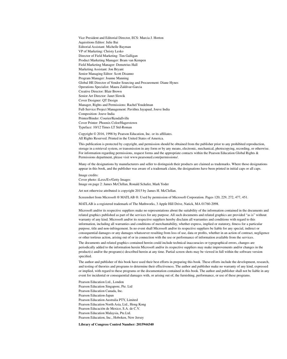 Preview page 3 of DSP First 2nd Edition By James McClellan, Ronald Schafer, Mark Yoder