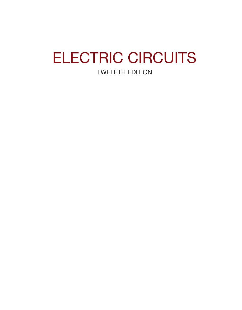 Preview page 2 of Electric Circuits 12th Edition By James Nilsson, Susan Riedel