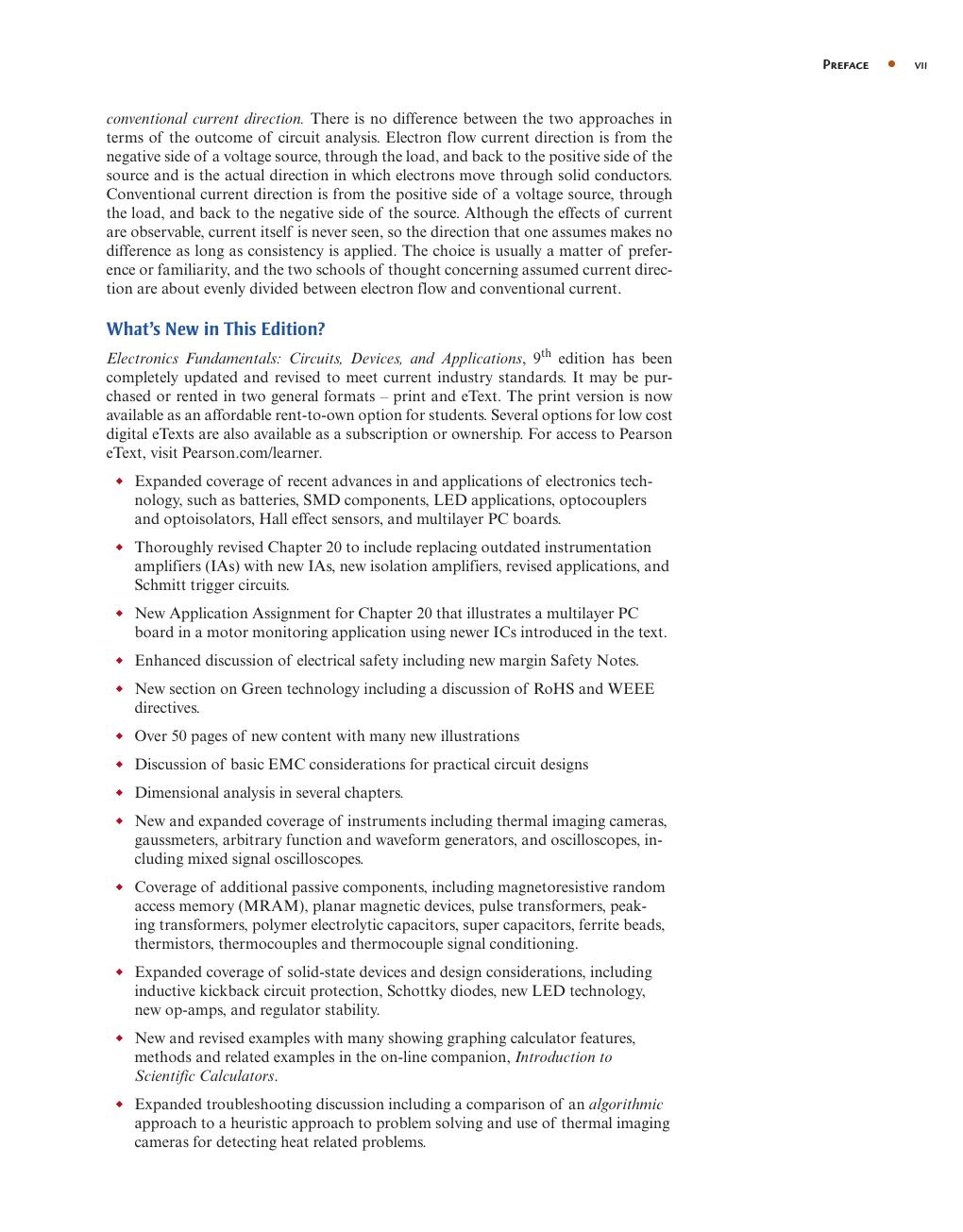 Preview page 8 of Electronics Fundamentals Circuits, Devices & Applications 9th Edition By Thomas Floyd, David Buchla