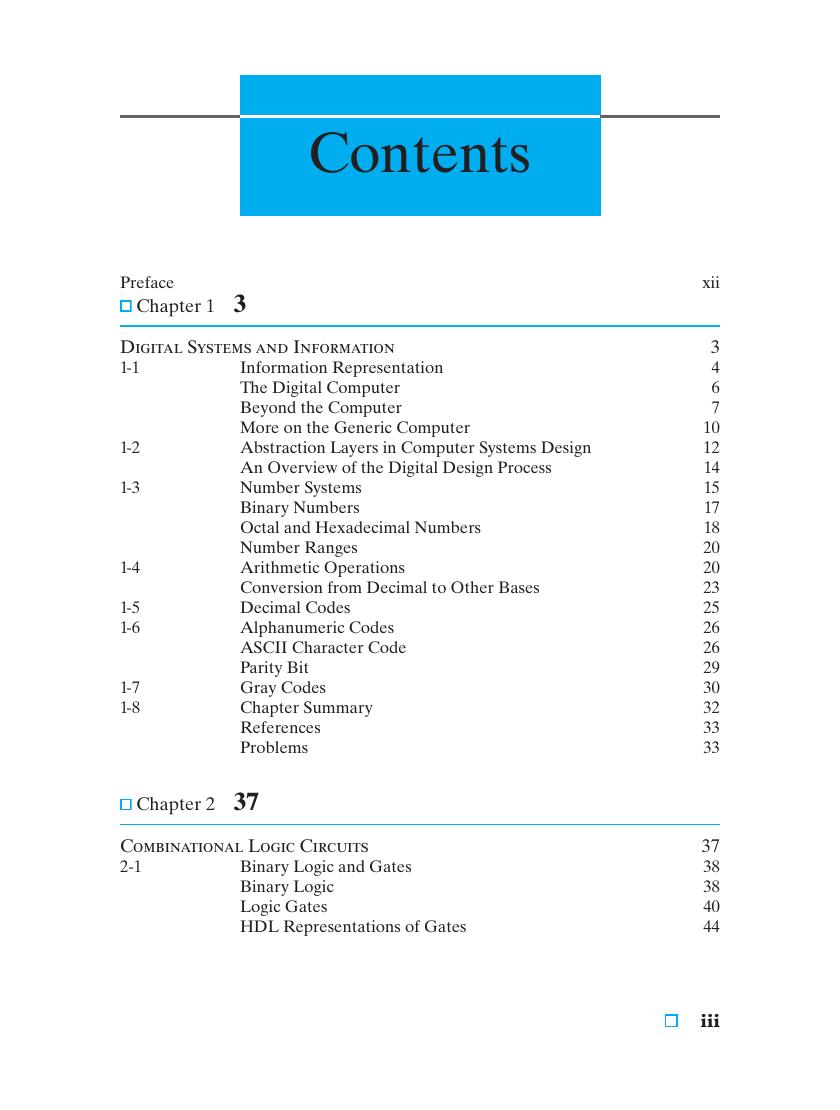 Preview page 4 of Logic & Computer Design Fundamentals 5th Edition By Morris Mano, Charles Kime, Tom Martin