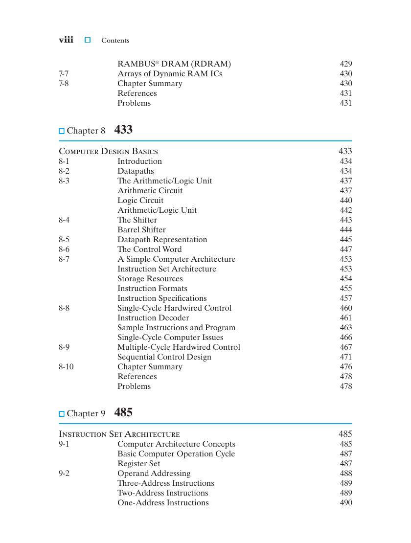 Preview page 9 of Logic & Computer Design Fundamentals 5th Edition By Morris Mano, Charles Kime, Tom Martin