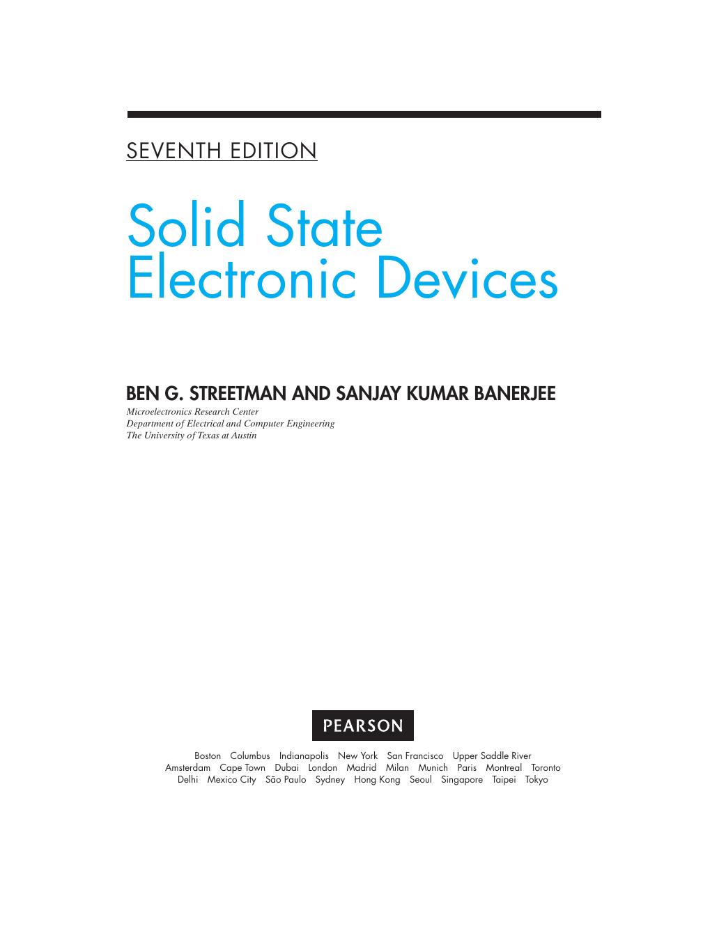 Preview page 4 of Solid State Electronic Devices 7th Edition By Ben Streetman, Sanjay Banerjee