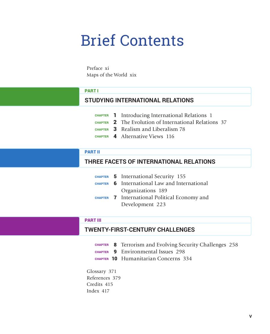 Preview page 6 of International Relations 3rd Edition By Eric Shiraev, Vladislav Zubok