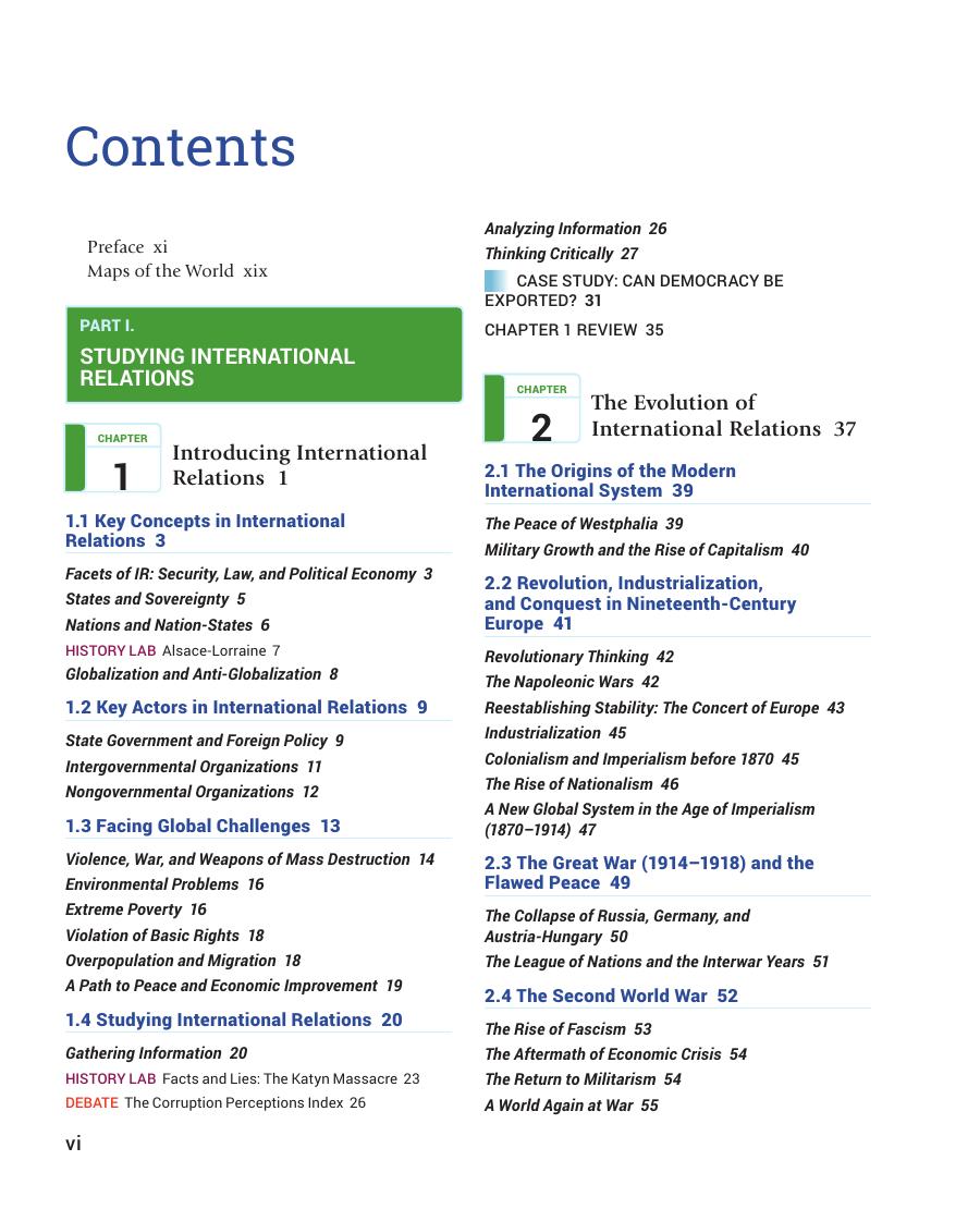 Preview page 7 of International Relations 3rd Edition By Eric Shiraev, Vladislav Zubok