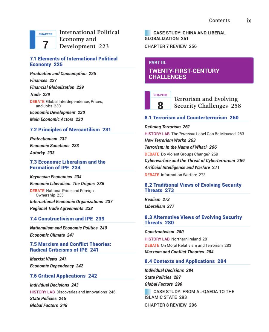 Preview page 10 of International Relations 3rd Edition By Eric Shiraev, Vladislav Zubok