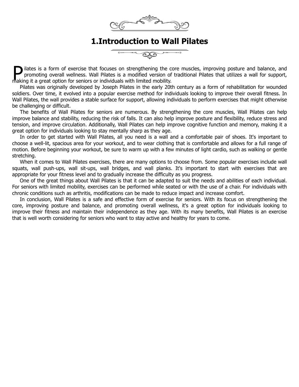 Preview page 7 of eBook Wall Pilates For Seniors 1st Edition By Benjamin Drath