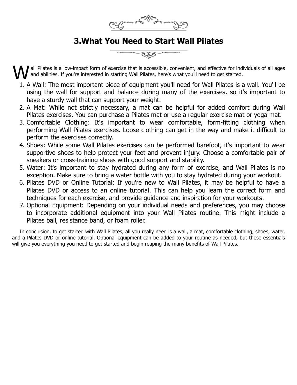Preview page 9 of eBook Wall Pilates For Seniors 1st Edition By Benjamin Drath