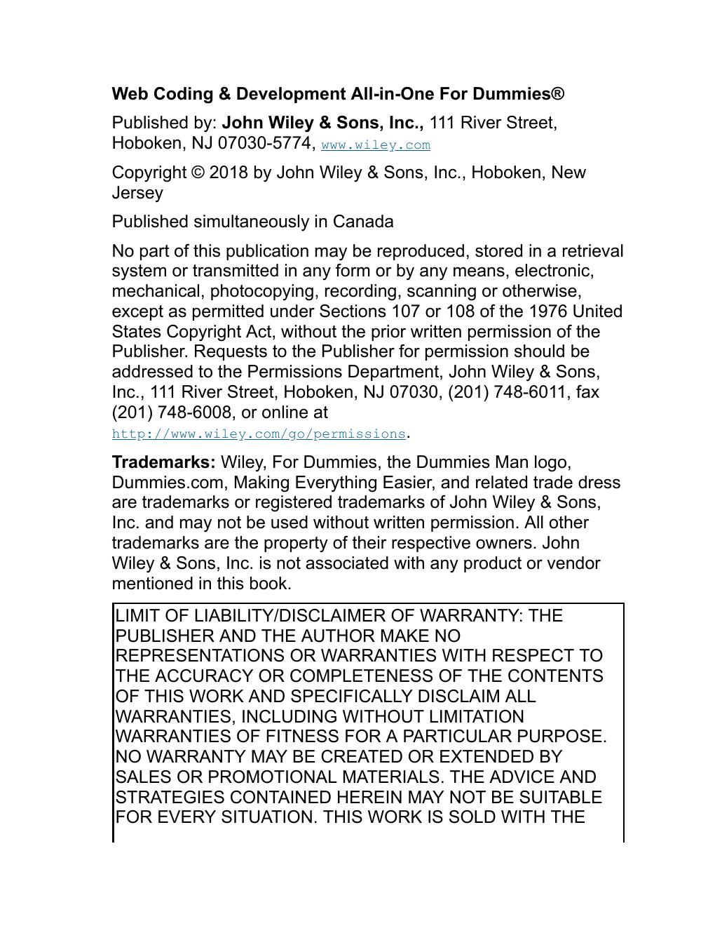 Preview page 3 of eBook Web Coding And Development All - In - One For Dummies 1st Edition By Paul McFedries