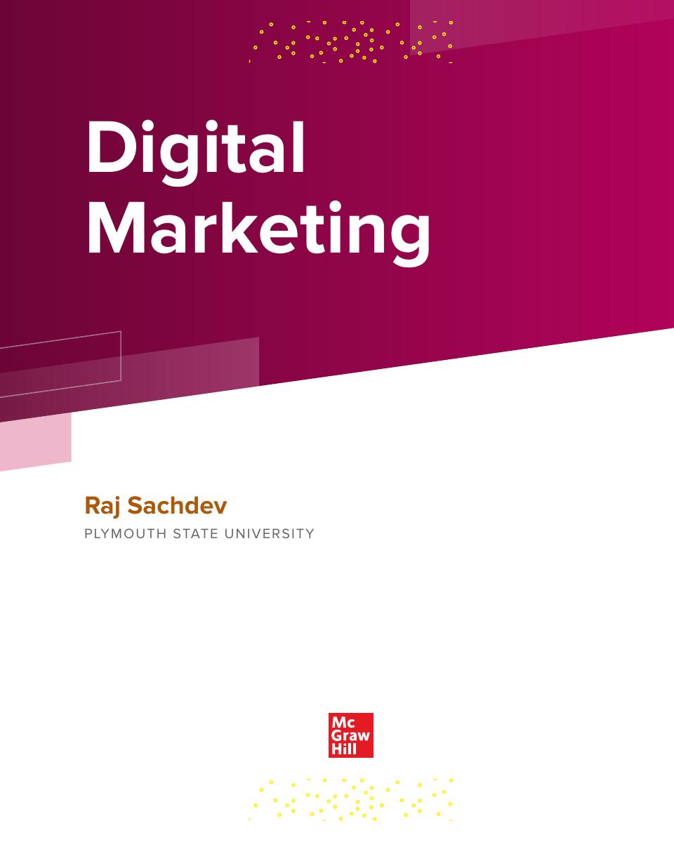 Preview page 4 of Digital Marketing 1st Edition By Raj Sachdevd eBook PDF