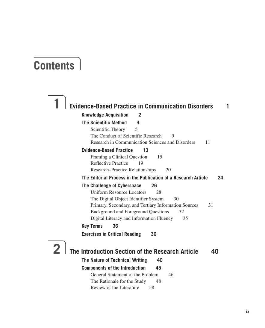 Preview page 10 of Evaluating Research in Communication Disorders 8th Edition By Robert Orlikoff, Nicholas Schiavetti, Dale Metz eBook PDF