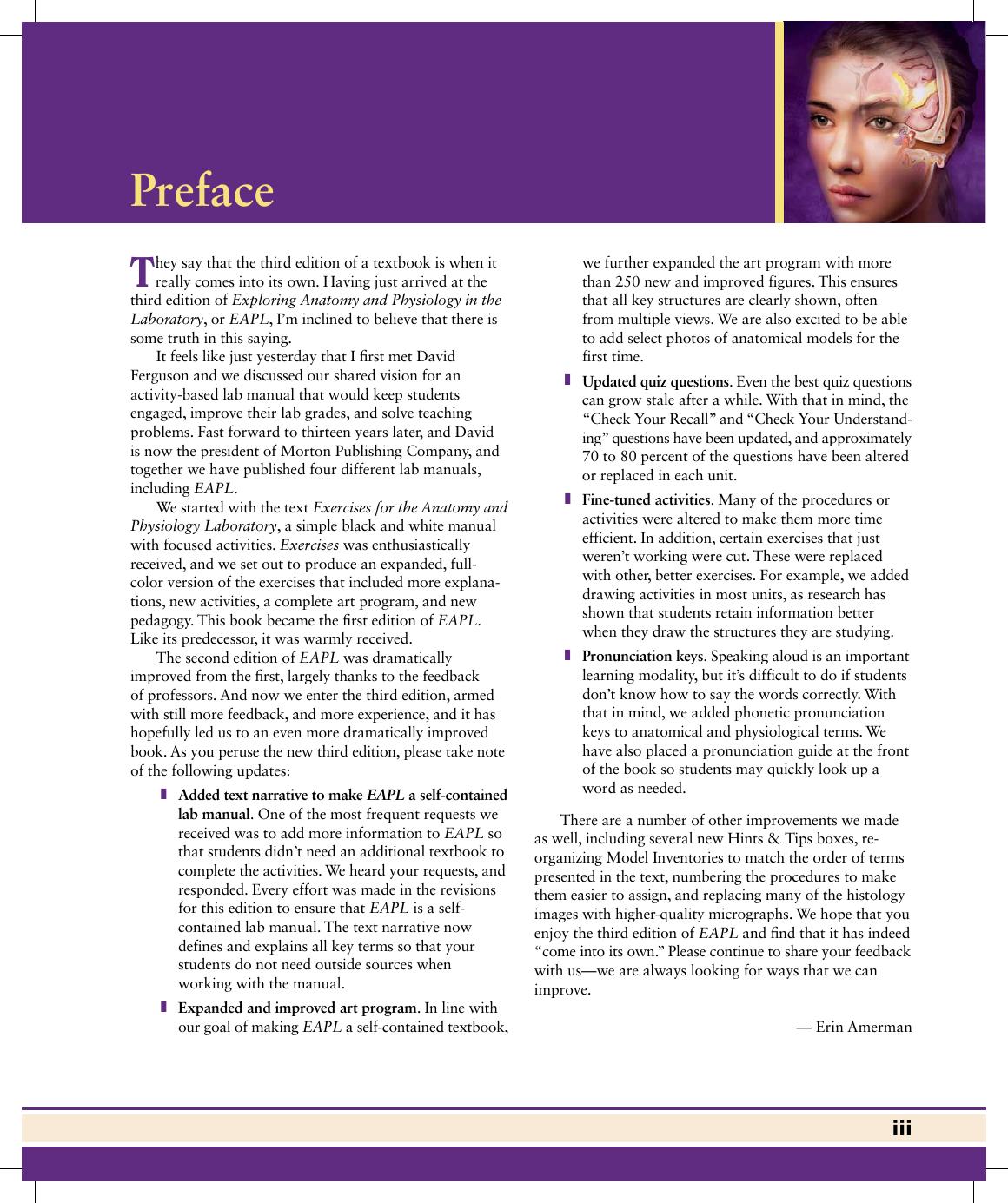 Preview page 4 of Exploring Anatomy and Physiology in the Laboratory 3rd Edition By Erin Amerman