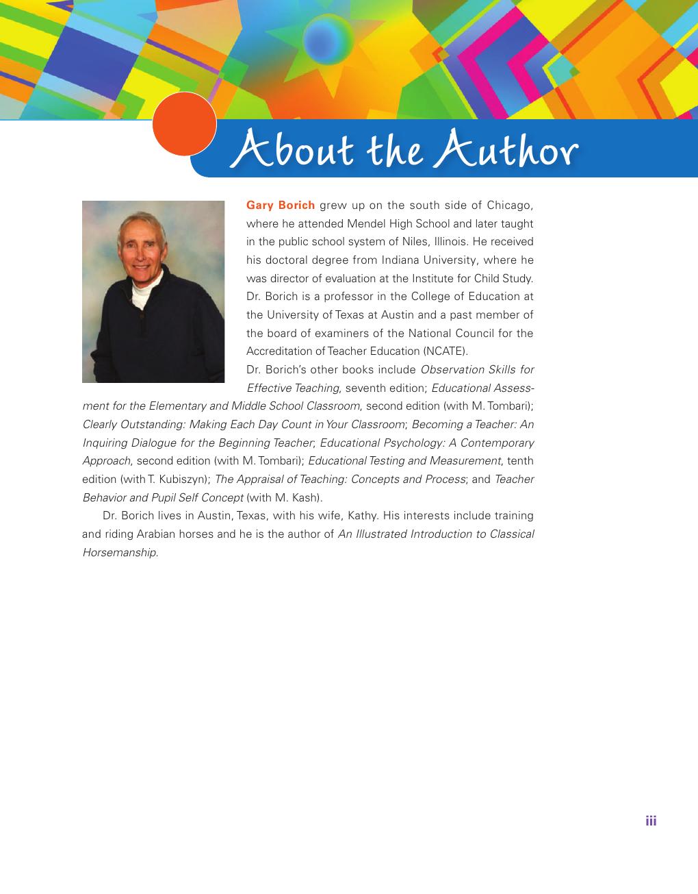 Preview page 4 of Effective Teaching Methods Research Based Practice 9th Edition By Gary D. Borich