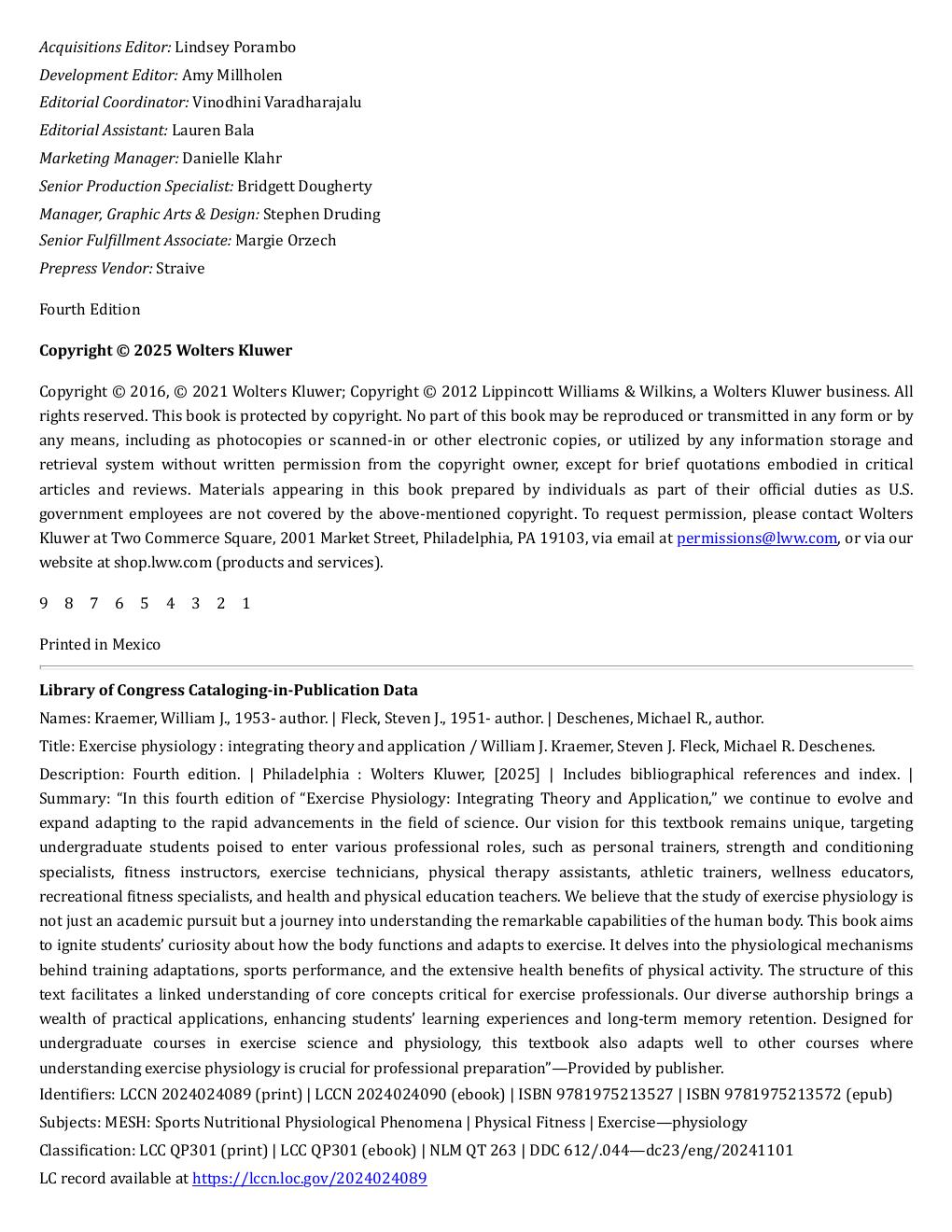 Preview page 5 of Exercise Physiology Integrating Theory and Application 4th Edition By William Kraemer, Steven Fleck, Michael Deschenes