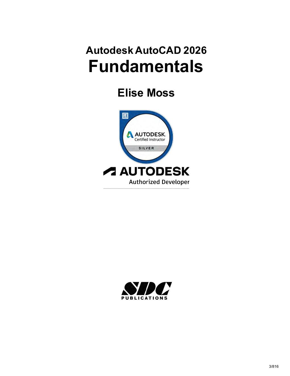 Preview page 3 of Autodesk AutoCAD 2026 Fundamentals 19th Edition By Elise Moss