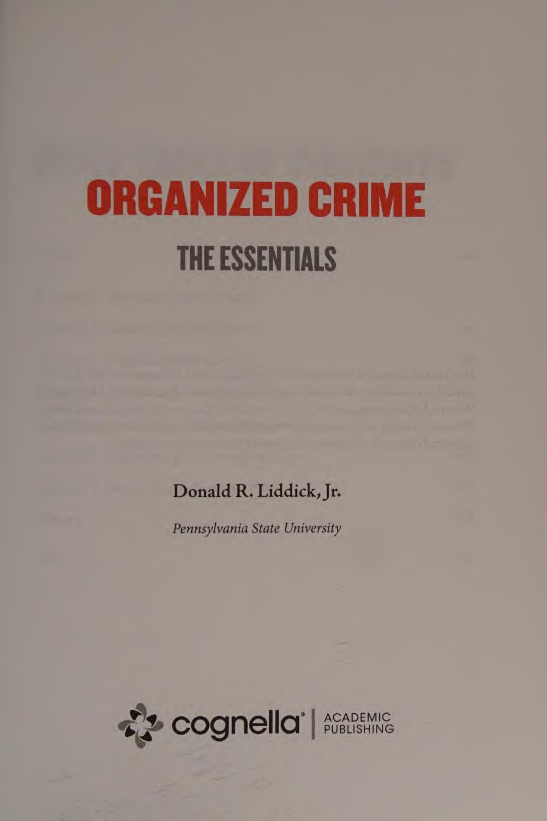 Preview page 4 of Organized Crime 1st Edition By Donald R. Liddick